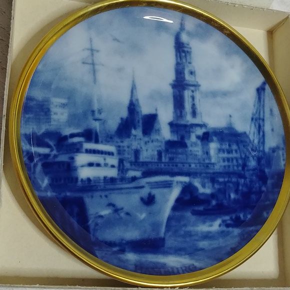 Kaiser-Porzellan Miniature Porcelain Plate Nautical Theme 1993 Germany - Picture 2 of 5